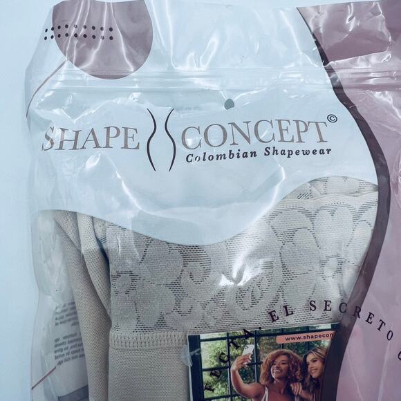 SHAPE CONCEPT 003 Butt Lifter Shorts High-Compression Girdle Short Beige Size M - Picture 4 of 9